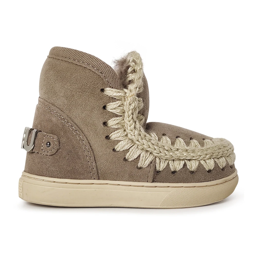 Mou Girls Gray Eskimo Ankle Boot - Kids Boots - 32 Eu - Kids
