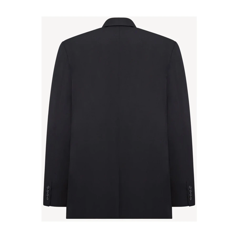 The Row Luxe Wollen Jas Black Heren