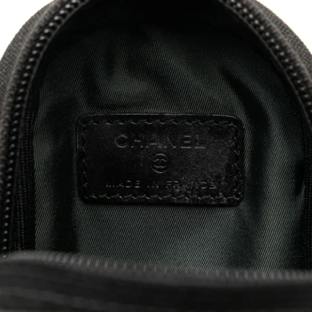 Chanel Vintage Pre-owned Canvas pouches Black Dames