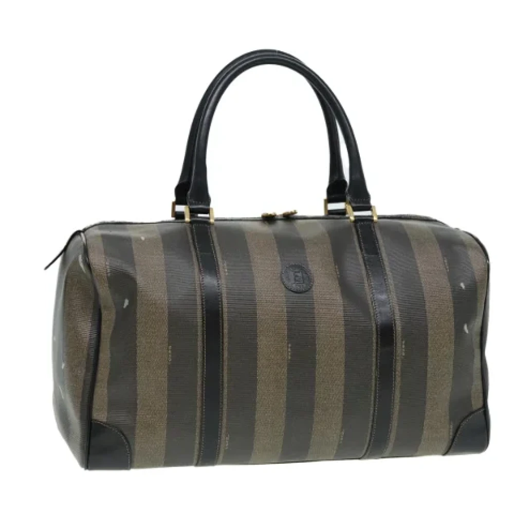 Fendi Vintage Pre-owned Nylon travel-bags Brown Dames