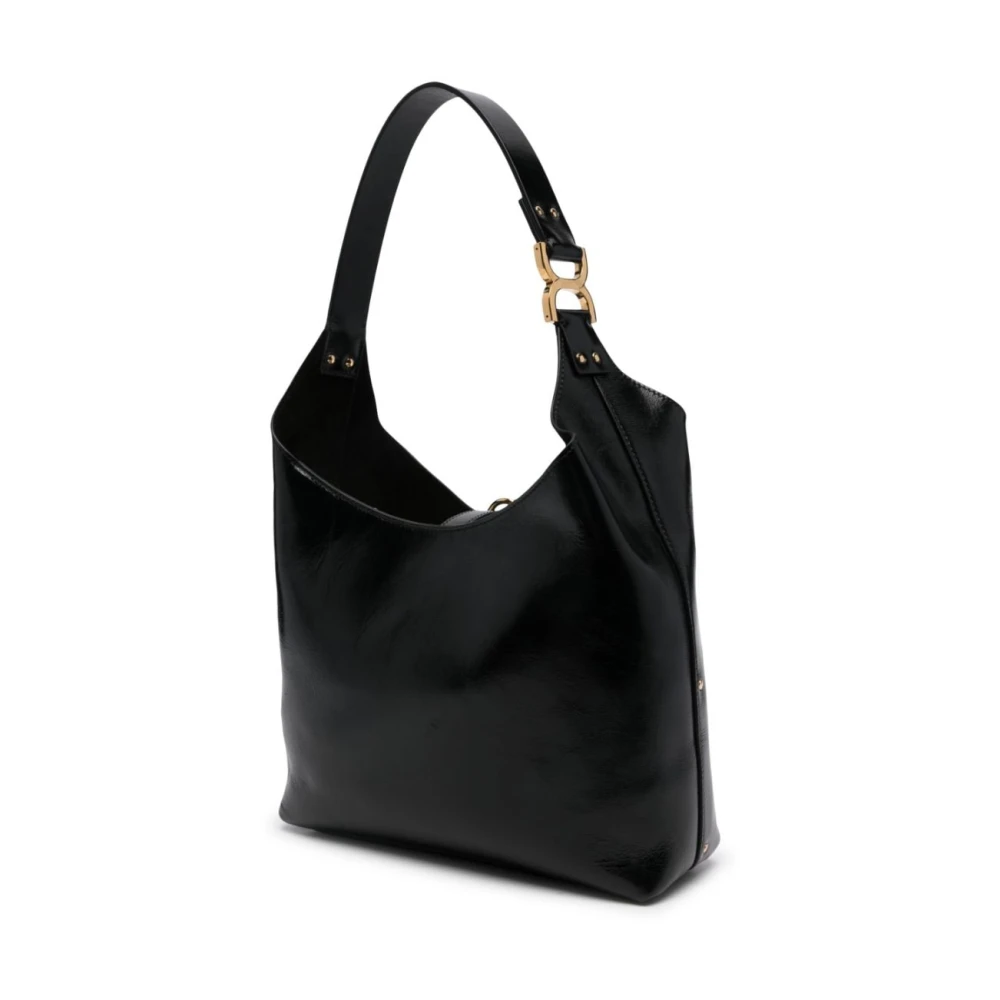 Chloé Zwarte mandtas met gouden details Black Dames