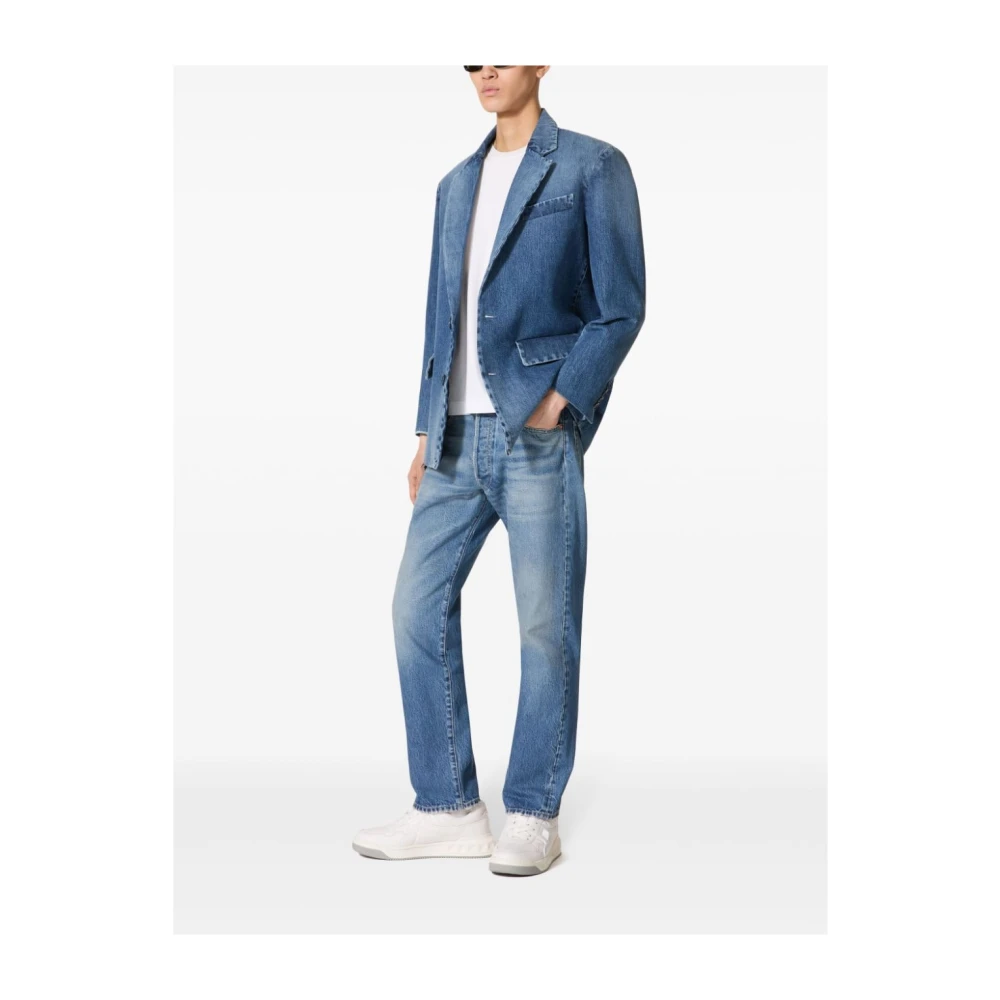Valentino Garavani Blauwe Jeans Herenmode Aw24 Blue Heren