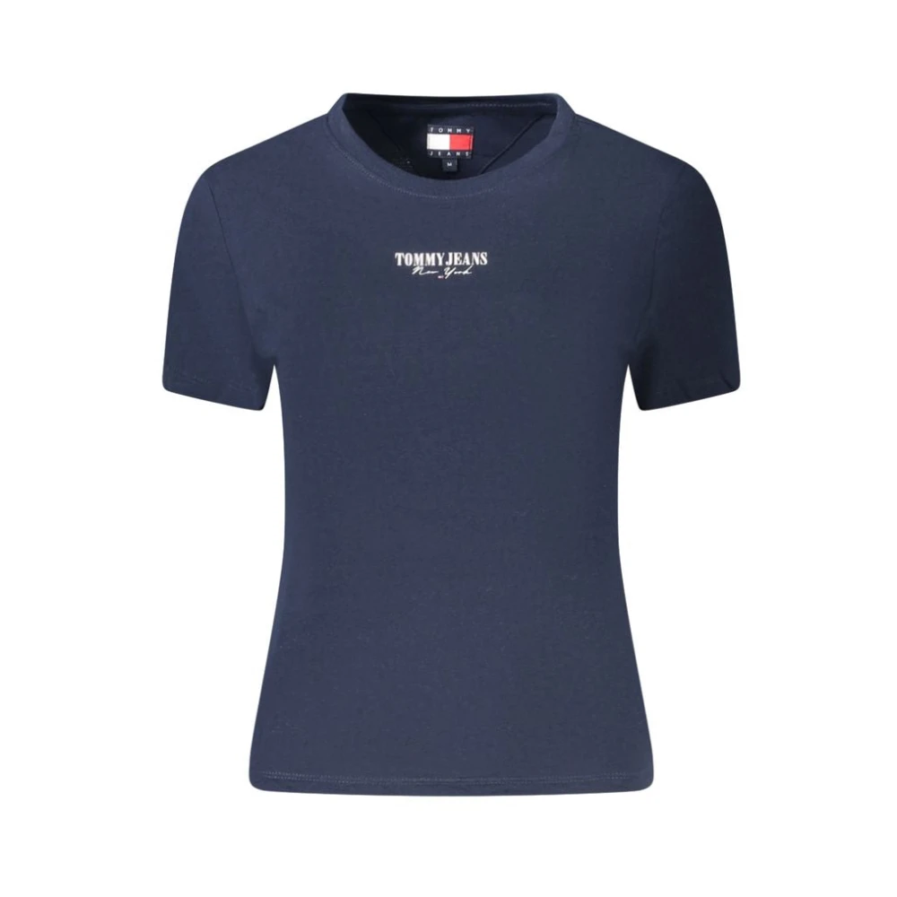 Tommy Hilfiger Women's Blue Cotton T-Shirt With Logo