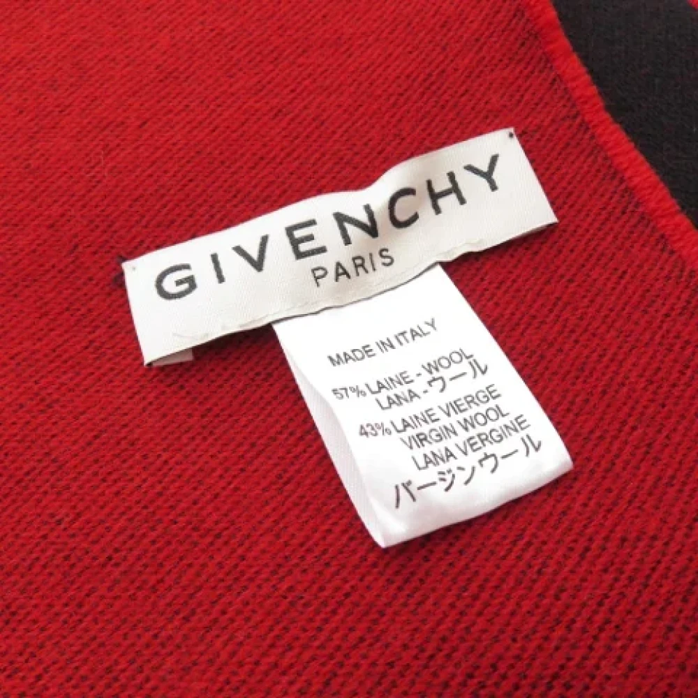 Givenchy Pre-owned Wool scarves Black Dames