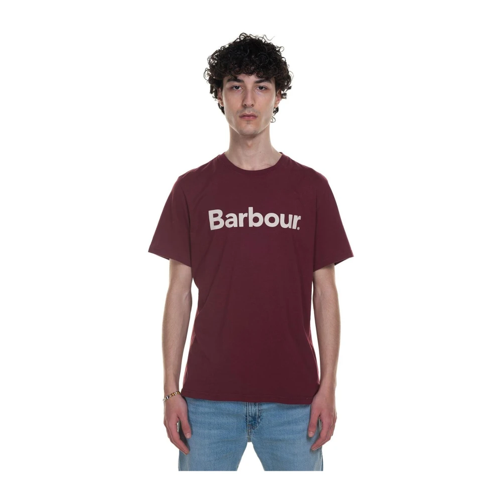 Barbour T-shirt Red Heren