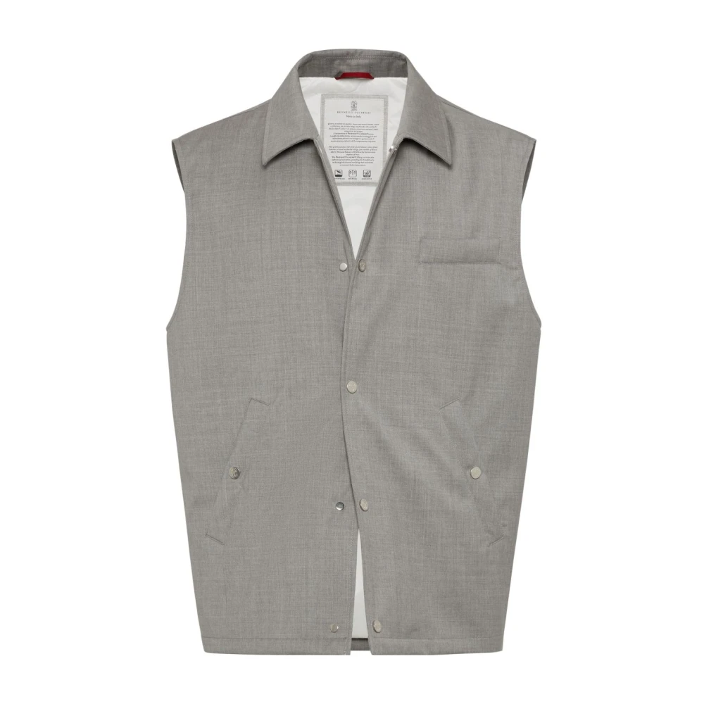 BRUNELLO CUCINELLI Stijlvolle Jassen voor Mannen Gray Heren