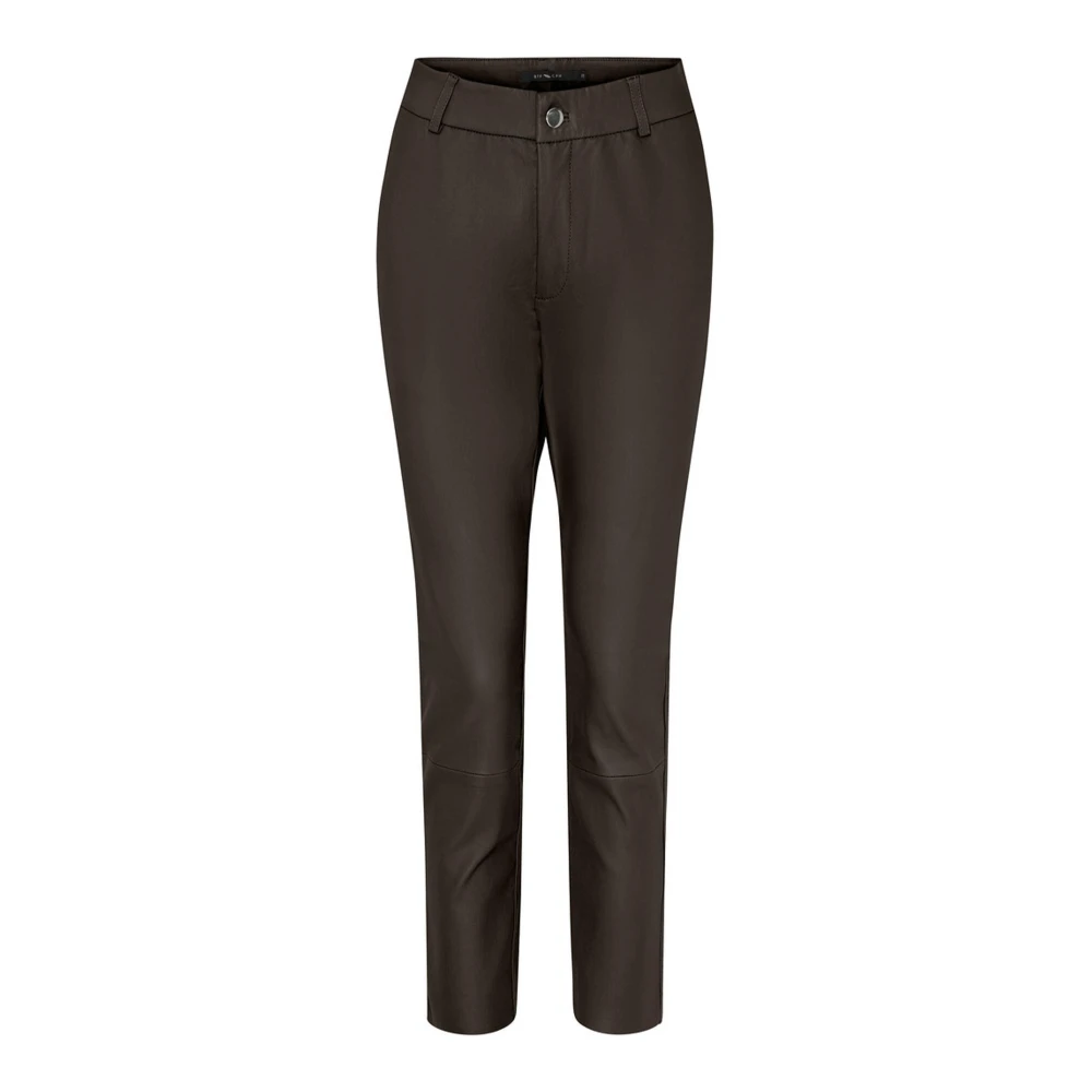 Btfcph Luxe Enkel Leren Leggings Donkergrijs Black Dames