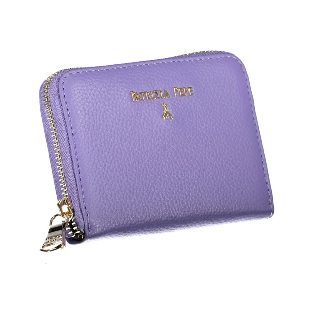 PATRIZIA PEPE Elegante Paarse Portemonnee met Rits Purple Dames