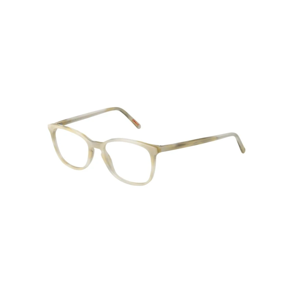 Andy Wolf Unisex Cream Rectangle Optical Frames With Branded Case