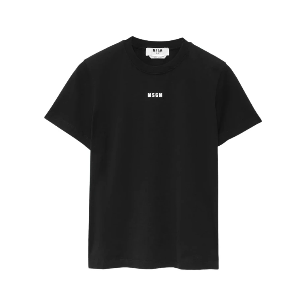 Msgm - Tops > T-Shirts - Black - Msgm - Modalova