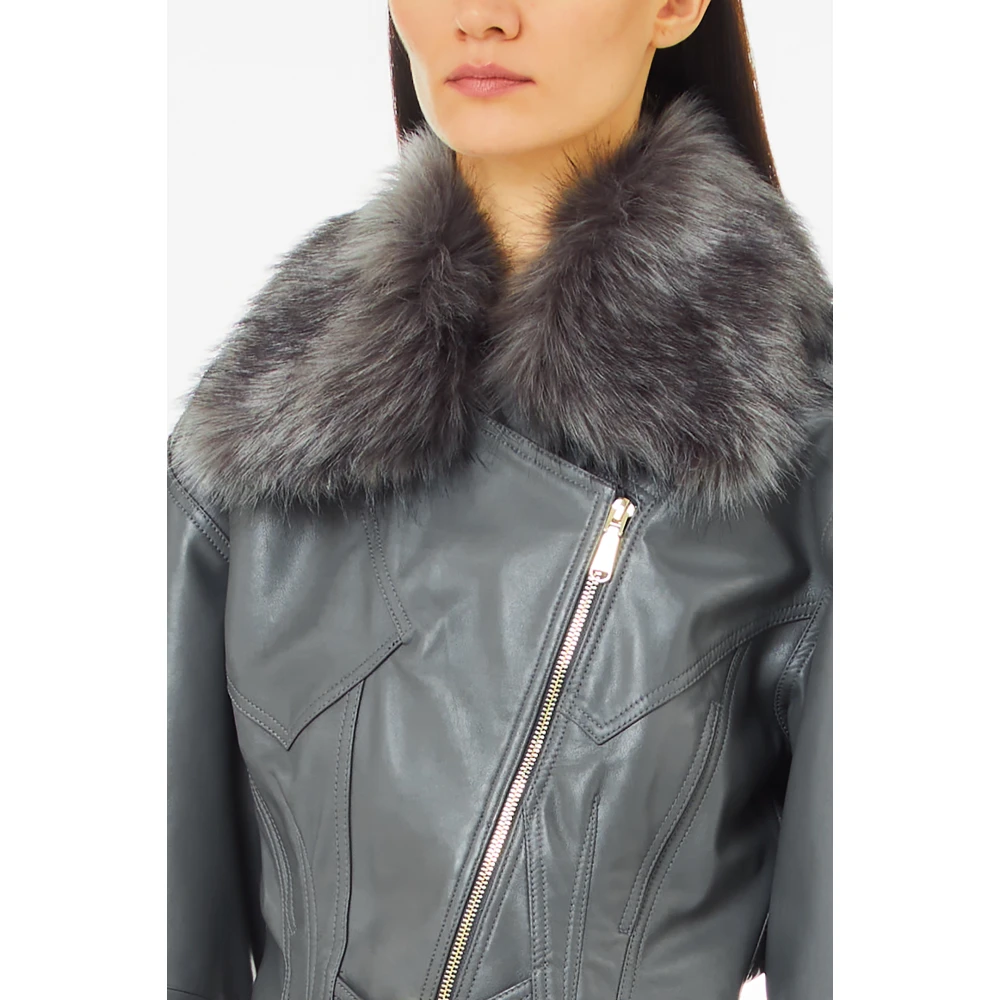 Blugirl Stijlvolle Blauwe Jurk Gray Dames