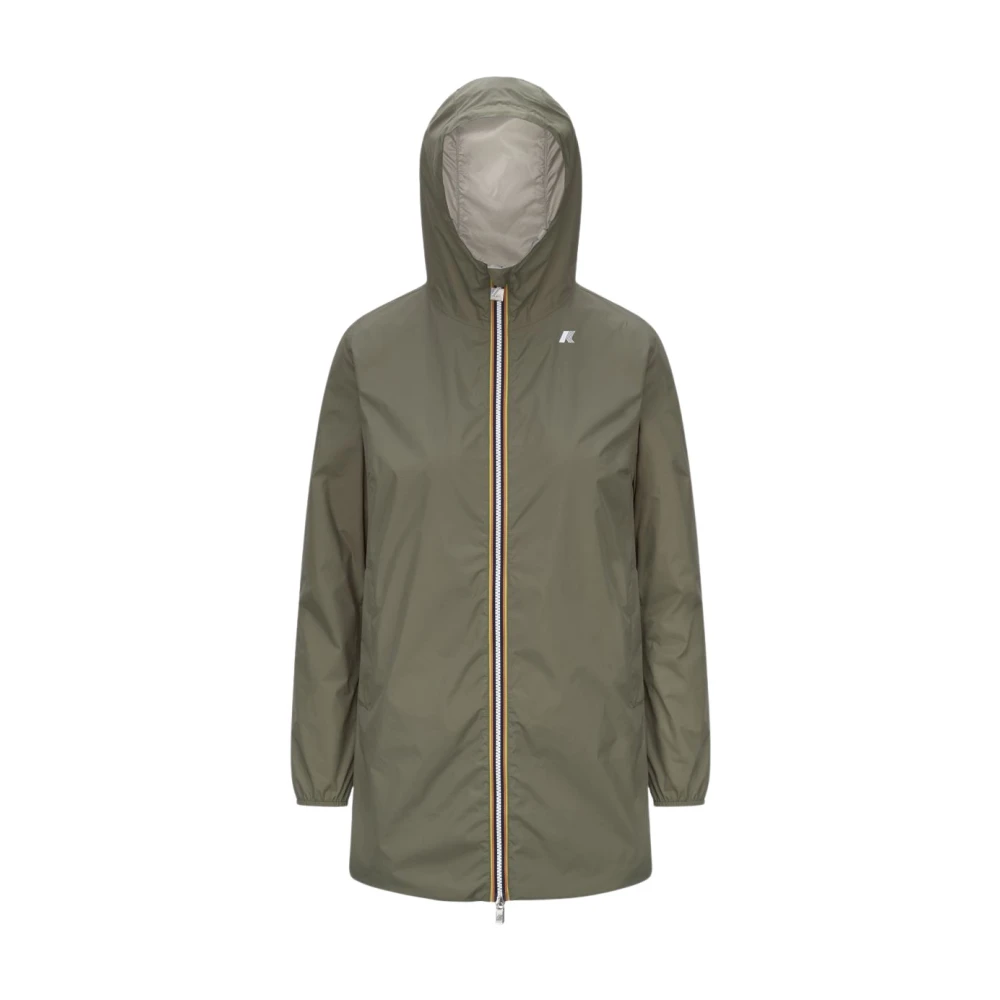 K-Way Women's Green Light Jackets, S, Sophie Plus.2 Double Light Jacket