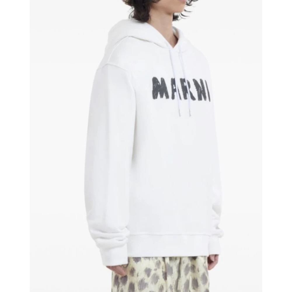 Marni Witte Hoodie Casual Streetwear Mode White Heren