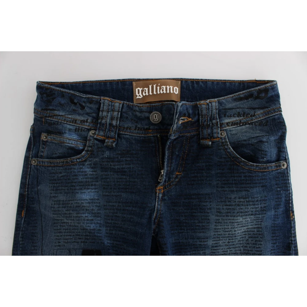 John Galliano Slim-fit Jeans Blue Dames