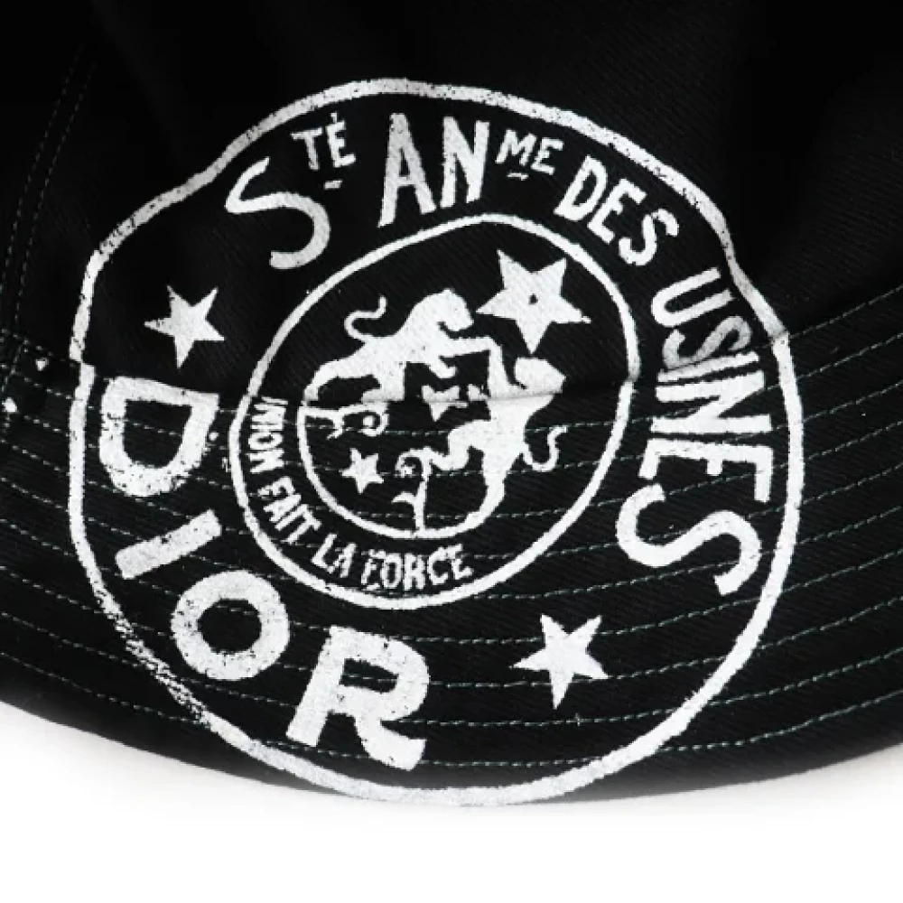 Dior Vintage Pre-owned Cotton hats Black Dames