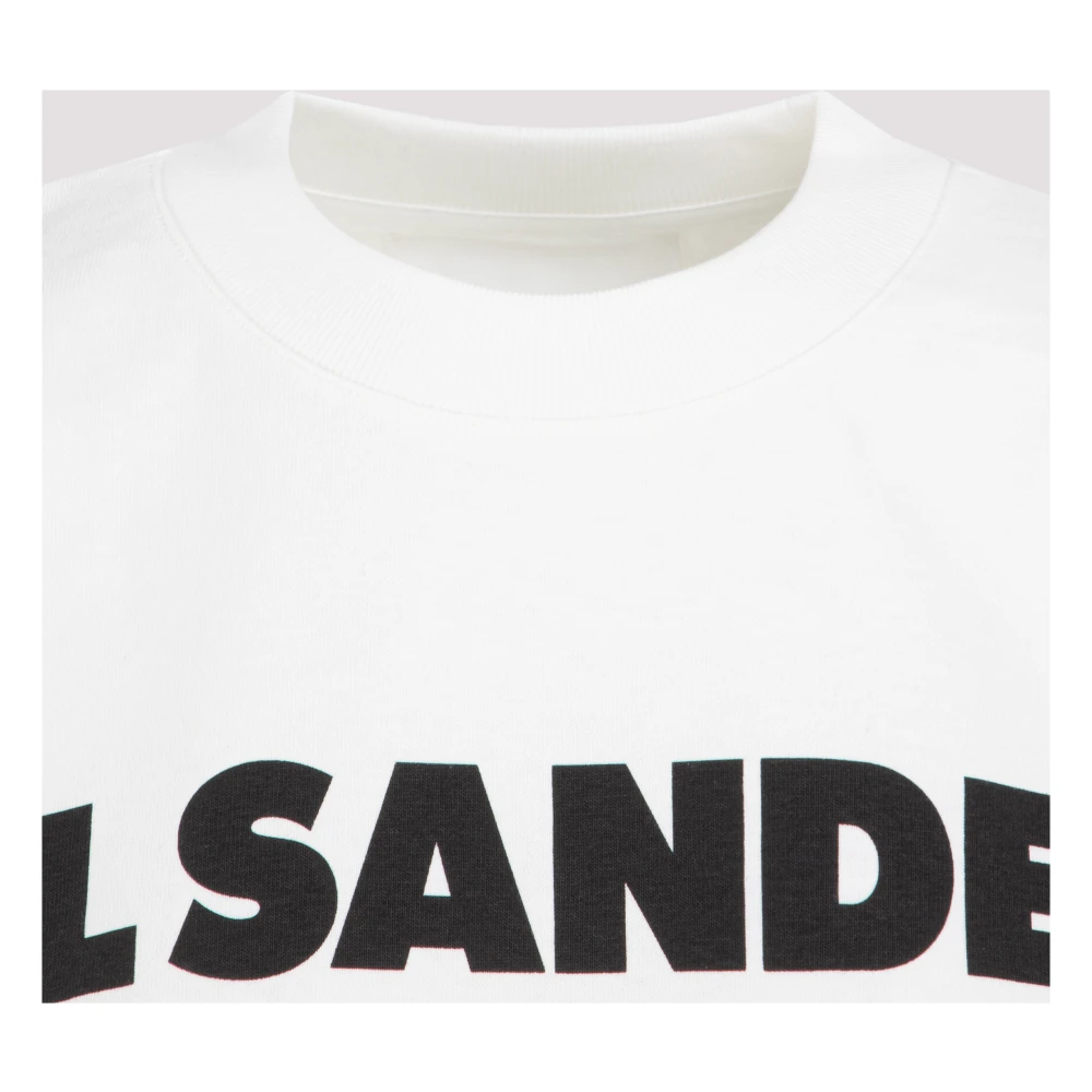 Jil Sander Logo T-shirt White Dames