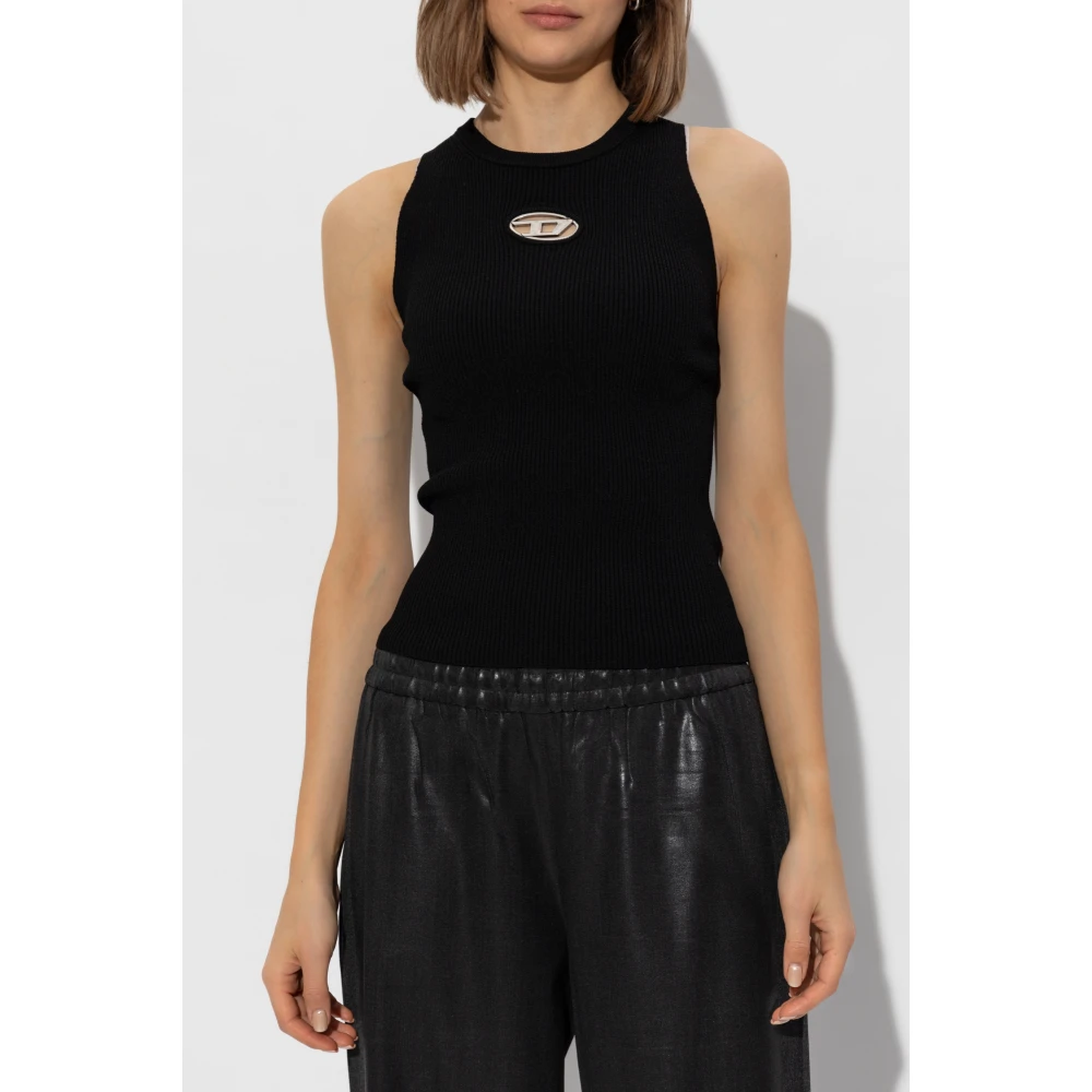 Diesel Top M-Caddix-Top Black Dames