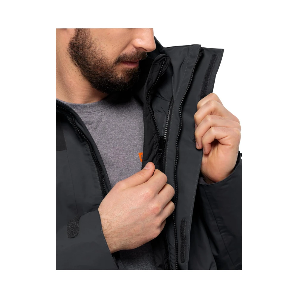 Jack Wolfskin Softshell jas Romberg 3In1 Black Heren
