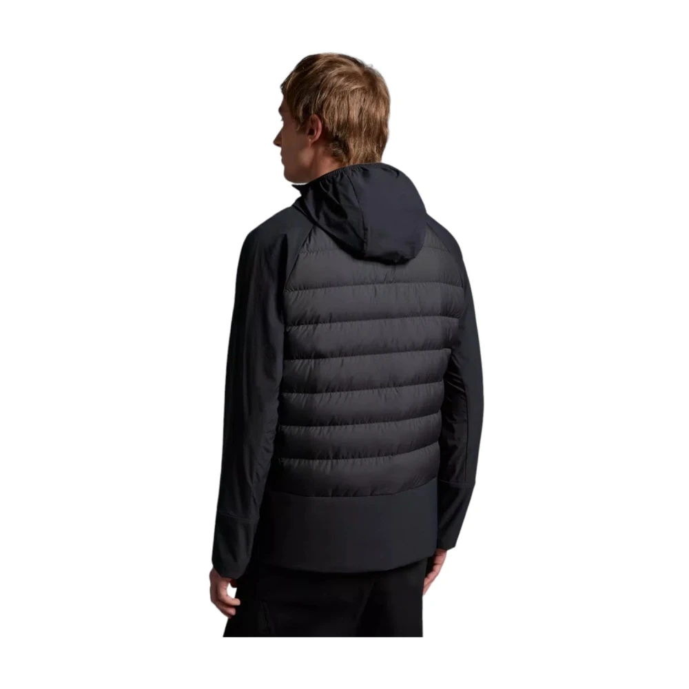 Moncler Micro Ripstop Donsjas met Capuchon Black Heren