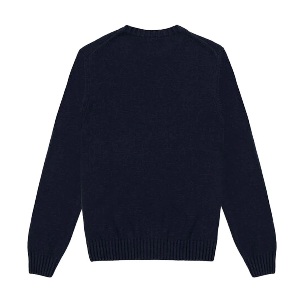 Colmar Blauwe Gebreide Ronde Hals Trui Blue Heren