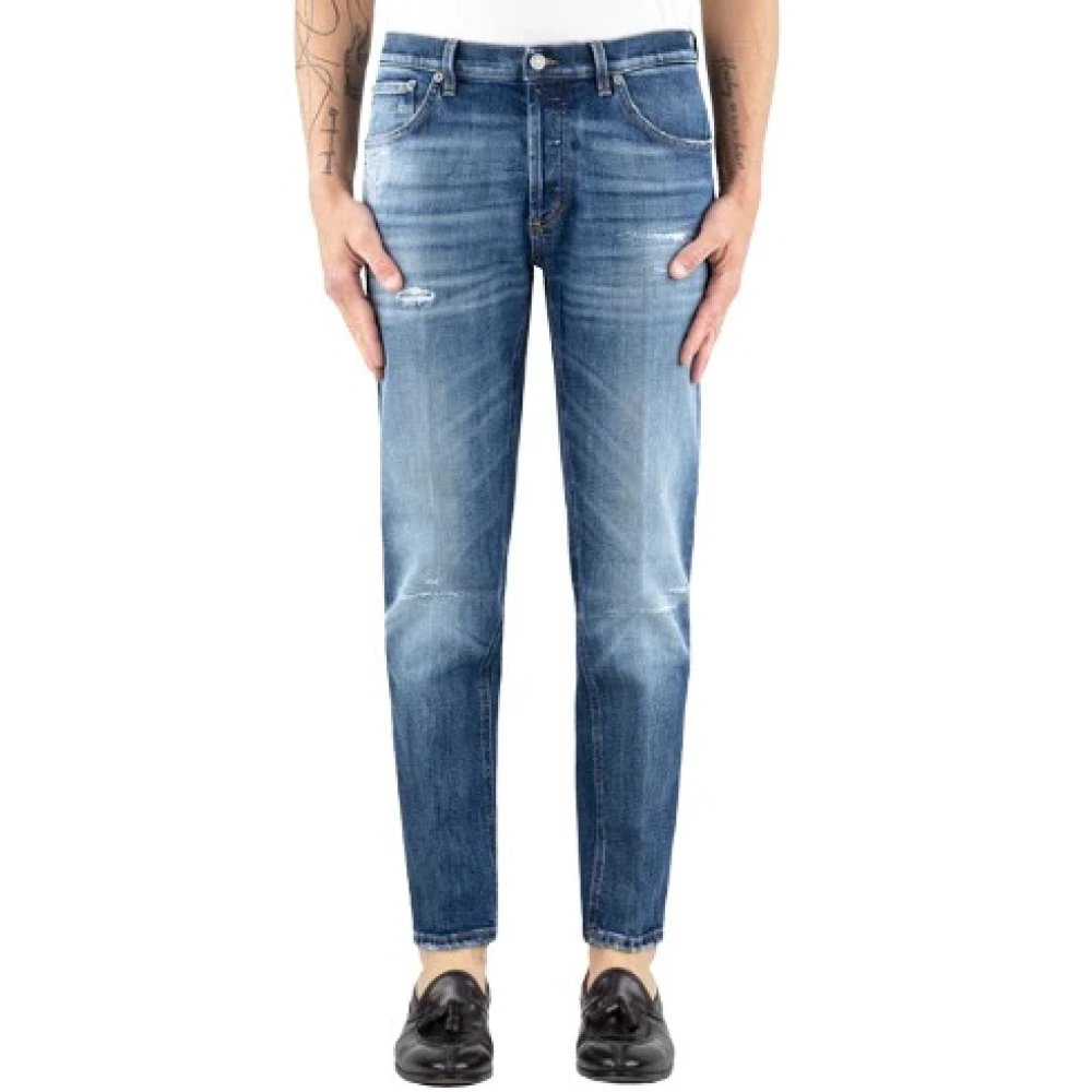 Dondup Men's Blue Loose Fit Jeans, W35, Carrot Jeans Brighton