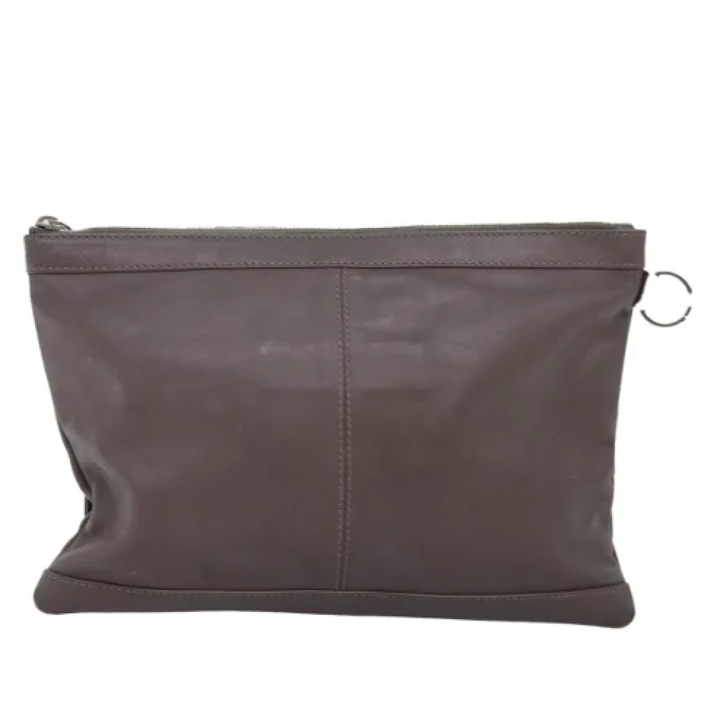 Balenciaga Vintage Pre-owned Leather clutches Brown Dames
