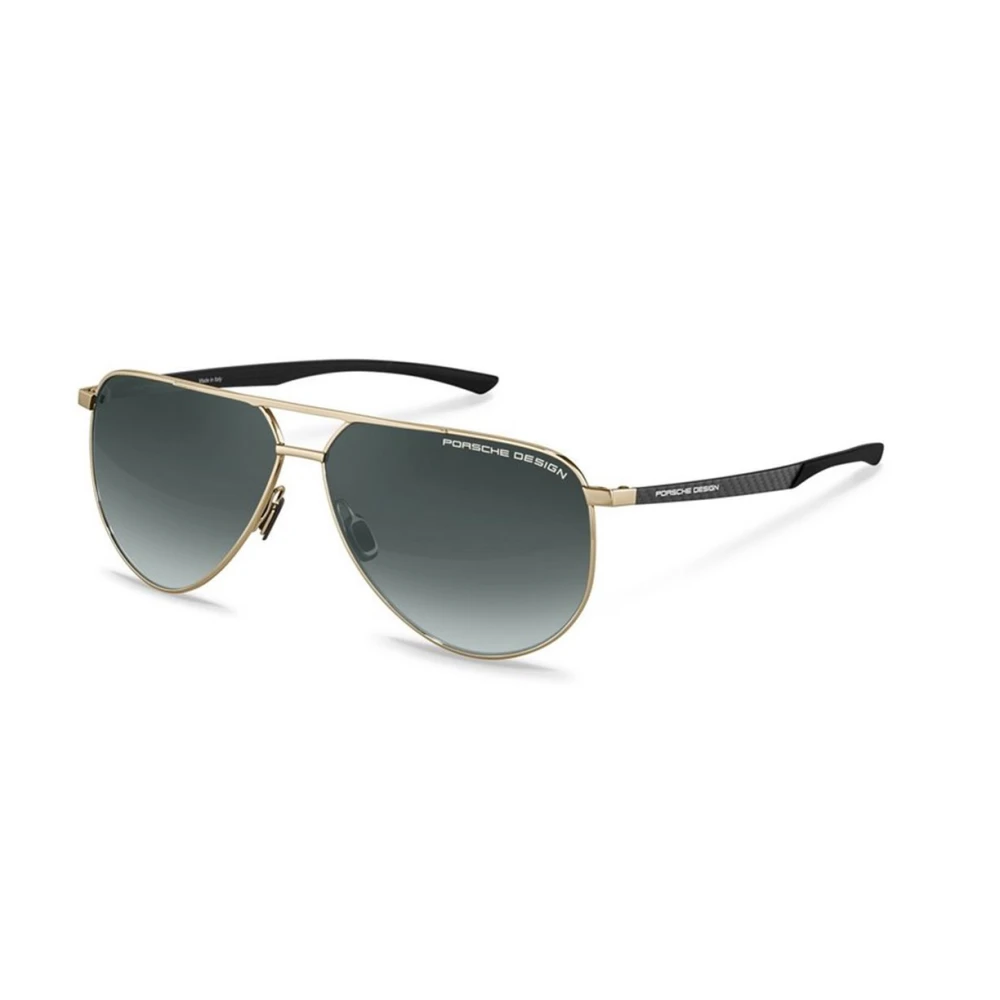 Porsche Design Guld Svart Rök Gradient Solglasögon Black, Unisex