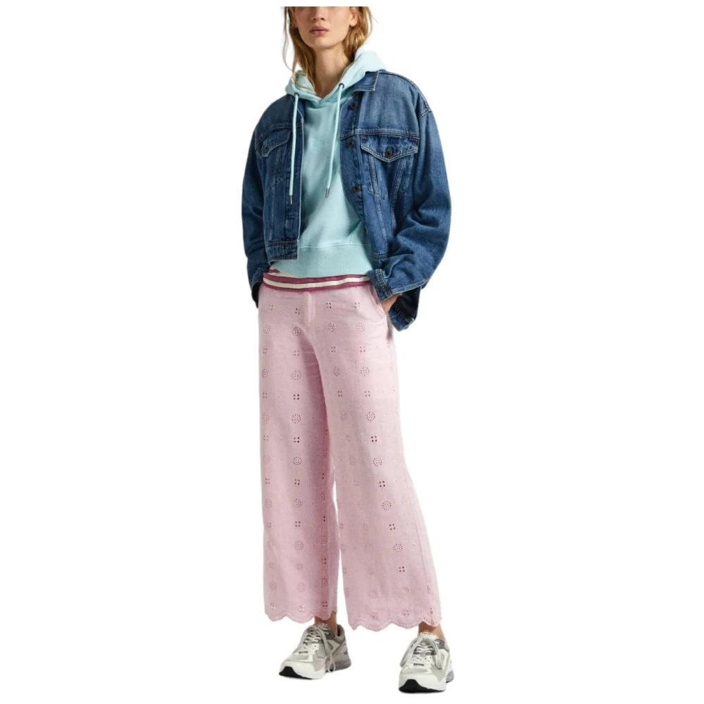 Pepe Jeans Pastelroze Dory Broek Pink Dames