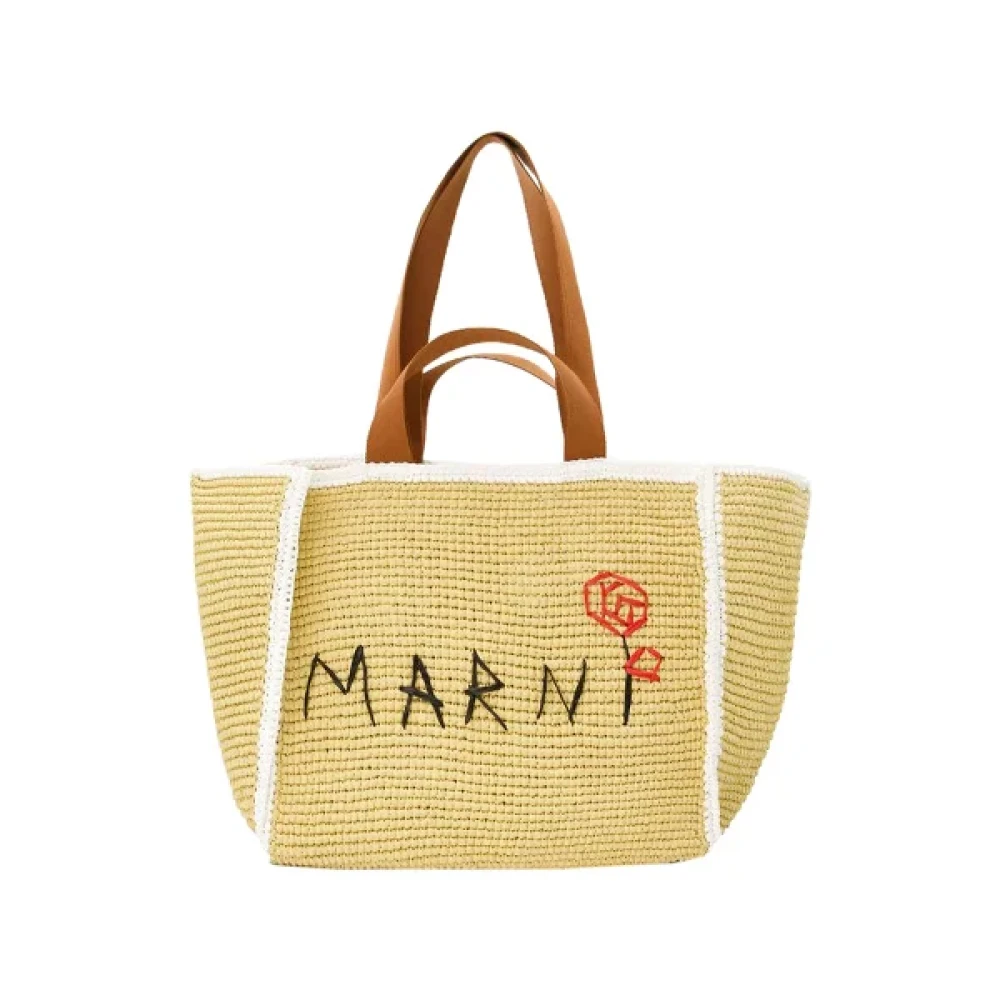 Marni Pre-owned Fabric shoulder-bags Beige Dames