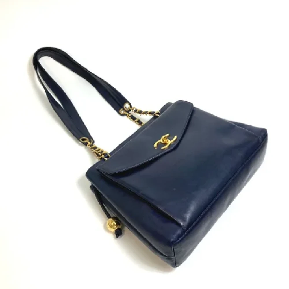Chanel Vintage Pre-owned Fabric chanel-bags Blue Dames