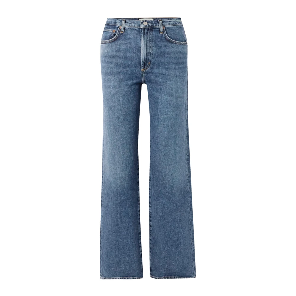 Agolde Relaxed Straight Jeans Blue Dames