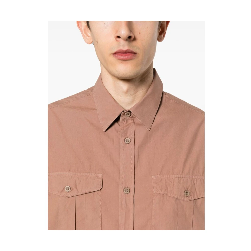 Emporio Armani Casual Shirts Brown Heren