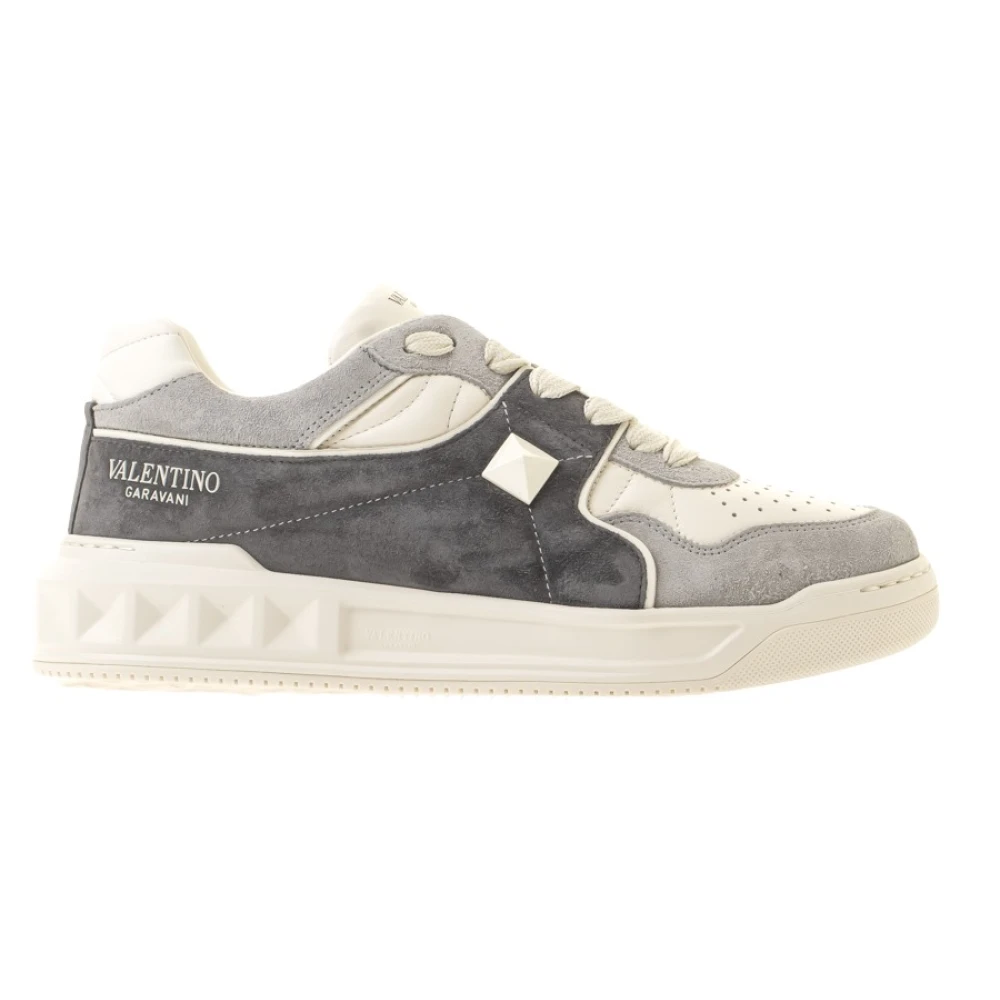 Valentino Garavani One Stud Sneaker Gray Heren