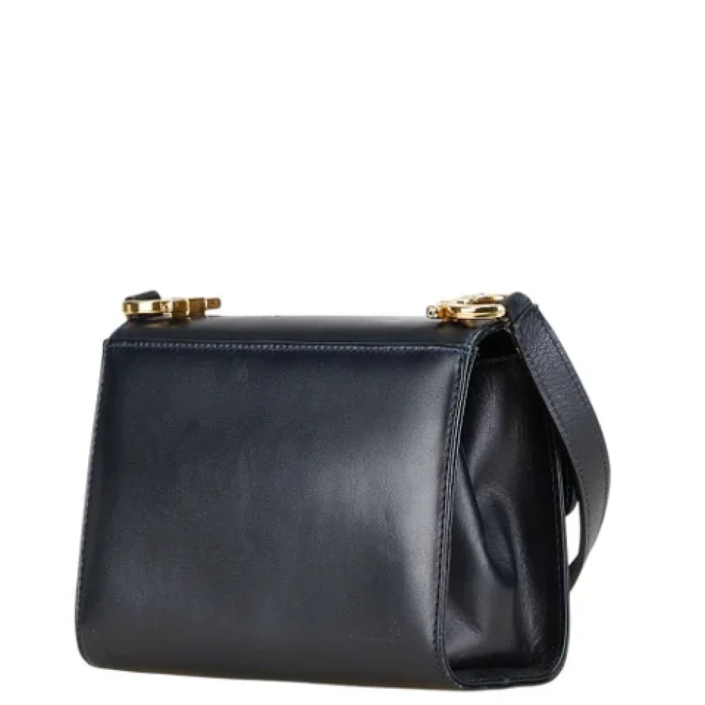 Salvatore Ferragamo Pre-owned Leather shoulder-bags Blue Dames