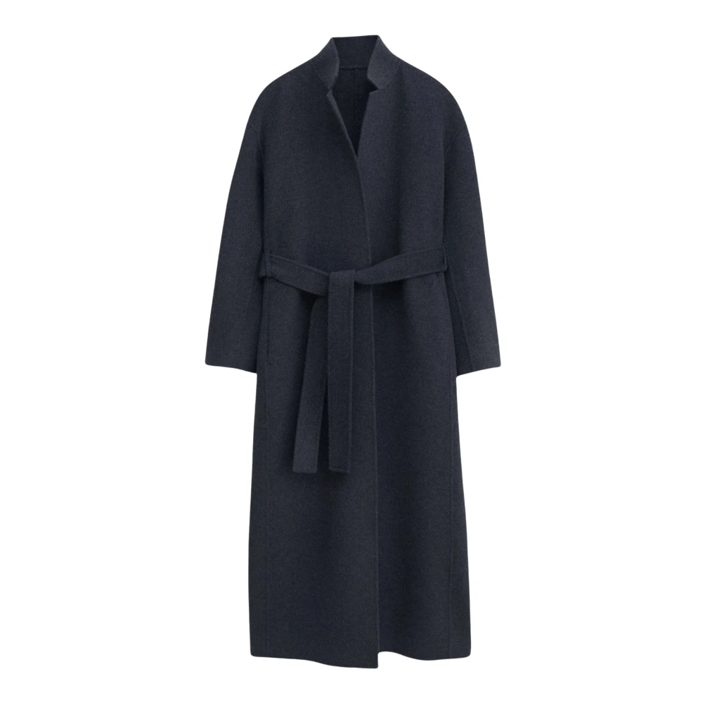 Filippa K Antracit Melange Wrap Coat Alexa Gray, Dam