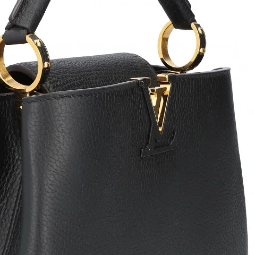 Louis Vuitton Vintage Pre-owned Leather handbags Black Dames