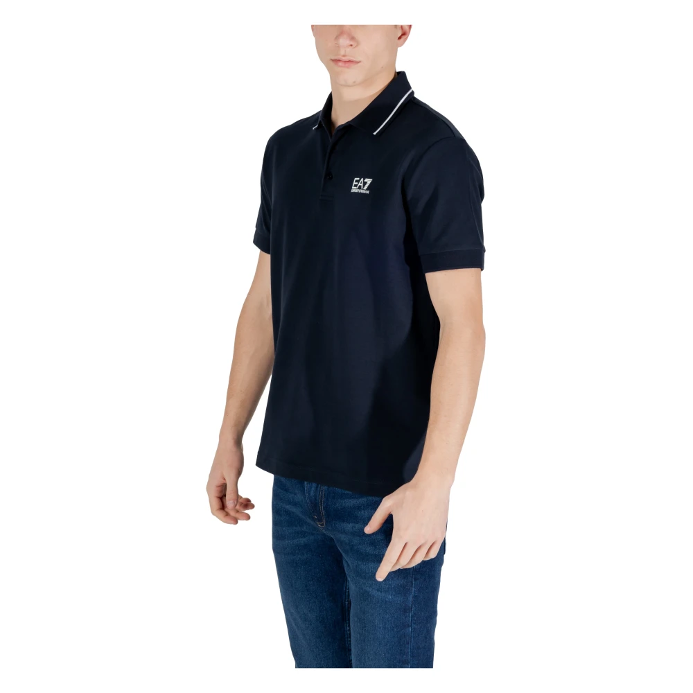 Emporio Armani EA7 Korte Mouw Polo Lente Zomer Collectie Blue Heren