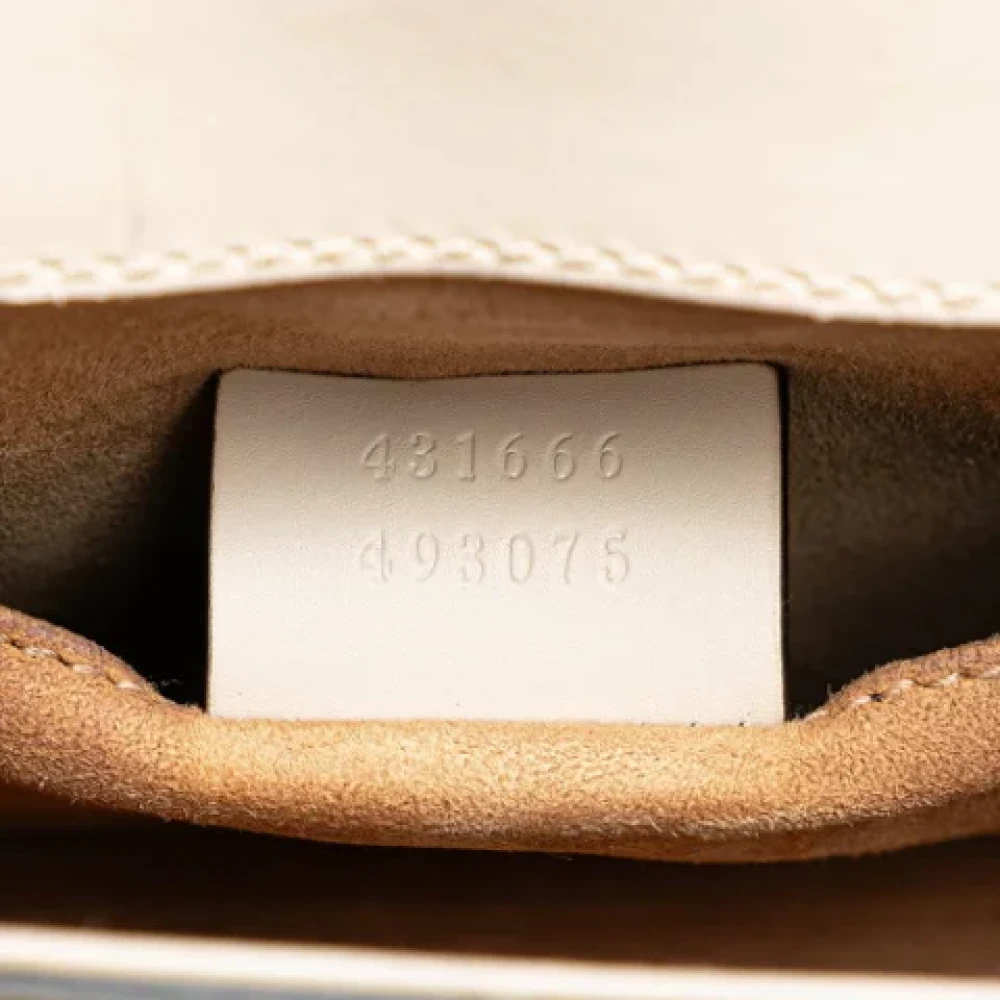 Gucci Vintage Pre-owned Leather gucci-bags White Dames