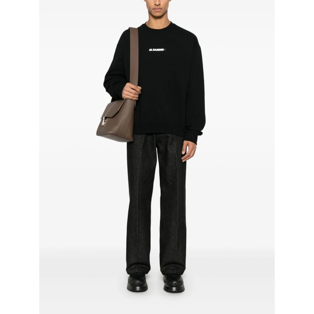 Jil Sander Zwarte Trui voor Mannen Blue Heren