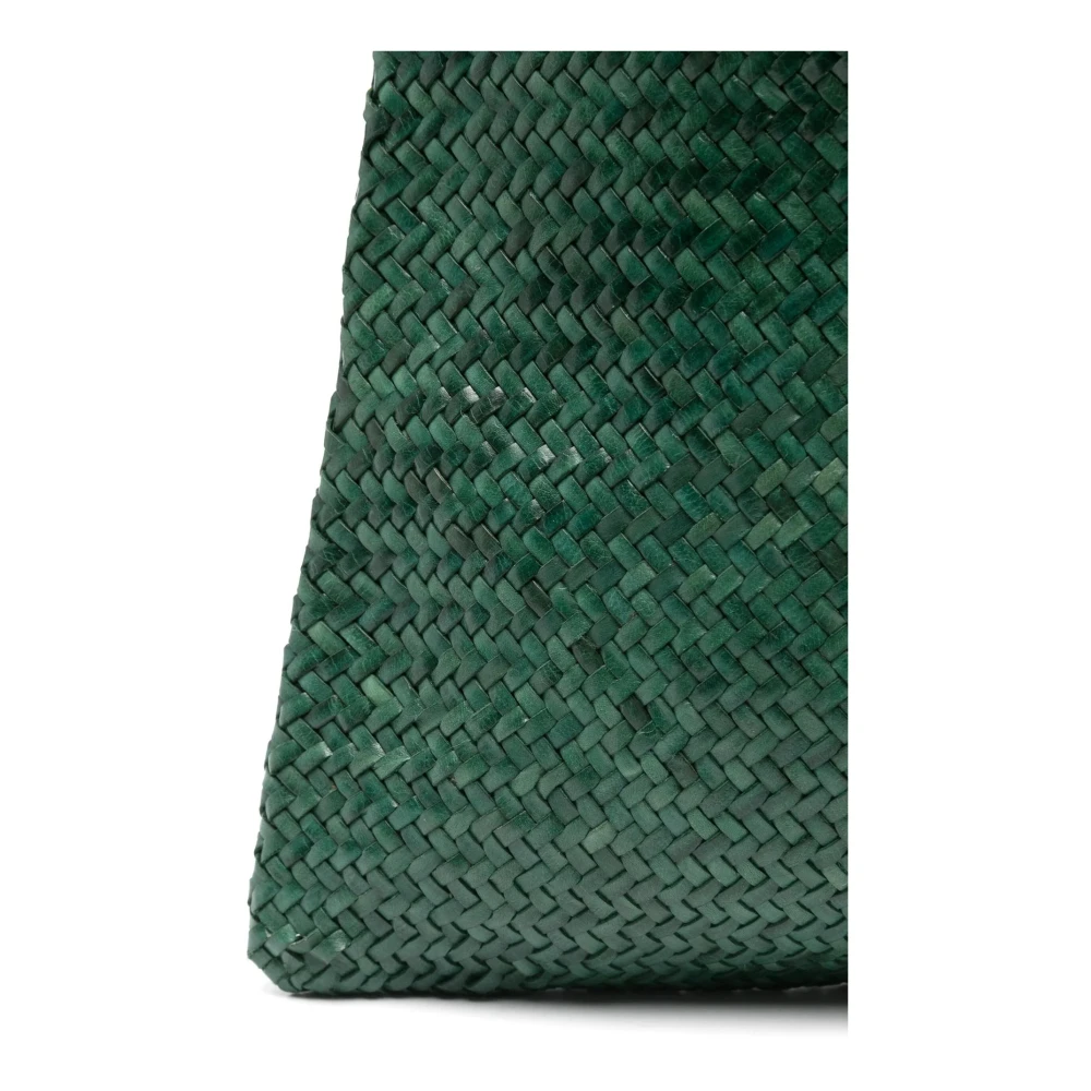 Dragon Diffusion Bosgroene Leren Tote Tas Green Dames