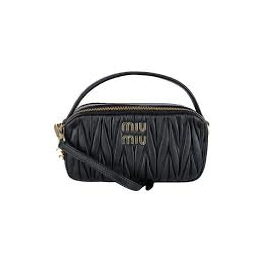 Miu Gewatteerde Schoudertas Black Dames