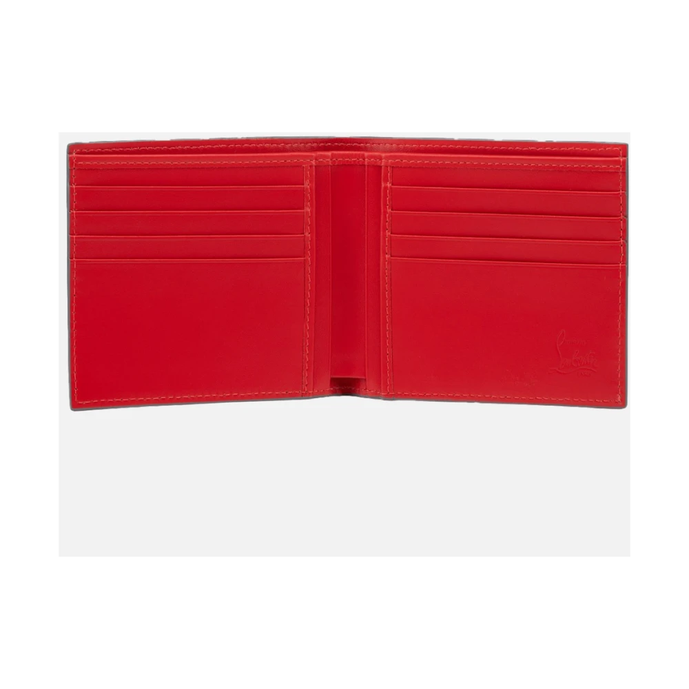 Christian Louboutin Funky Bifold Portemonnees en Kaarthouders Gray Heren