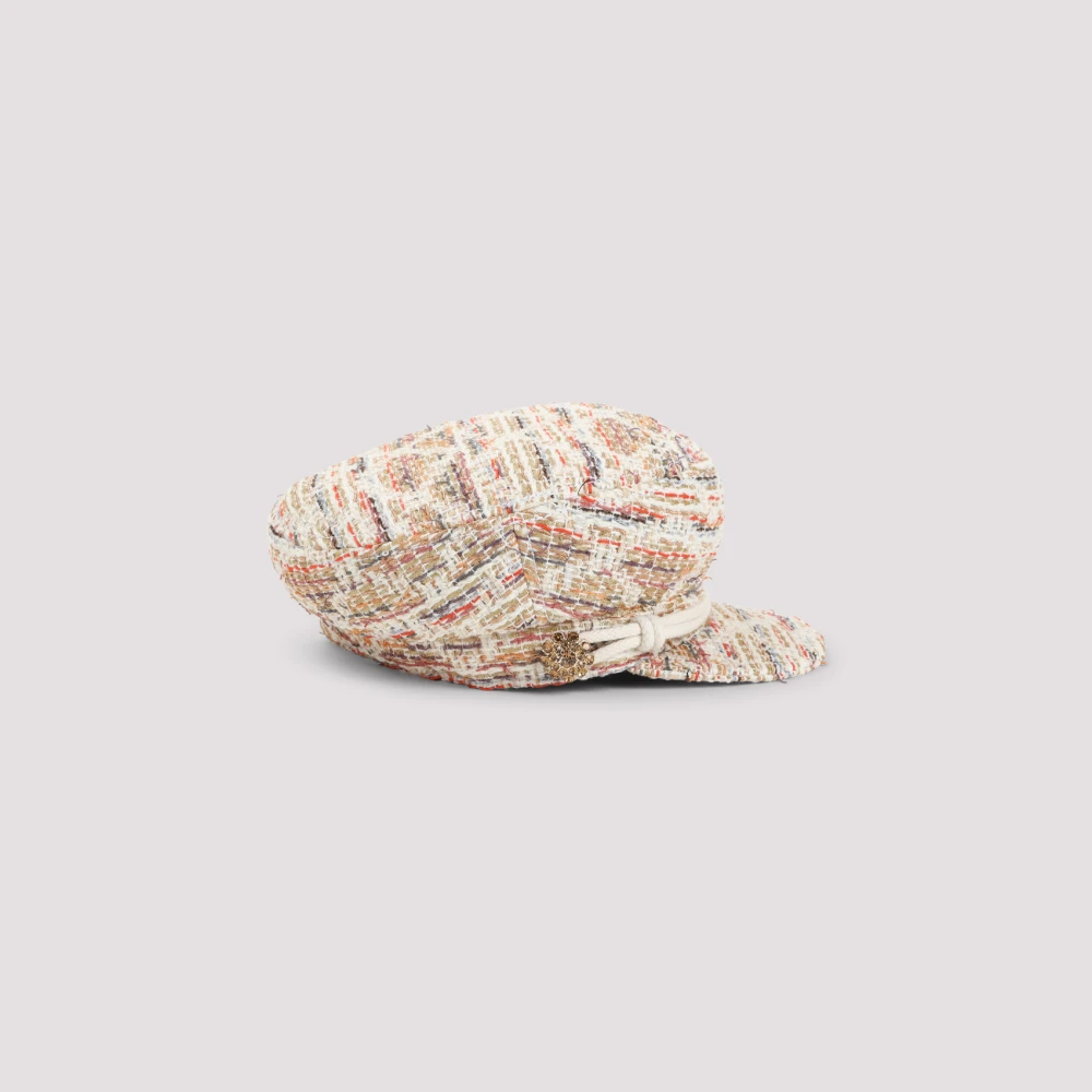 Maison Michel Multicolor Zeeman Katoenen Hoed met Kristallen Multicolor Dames