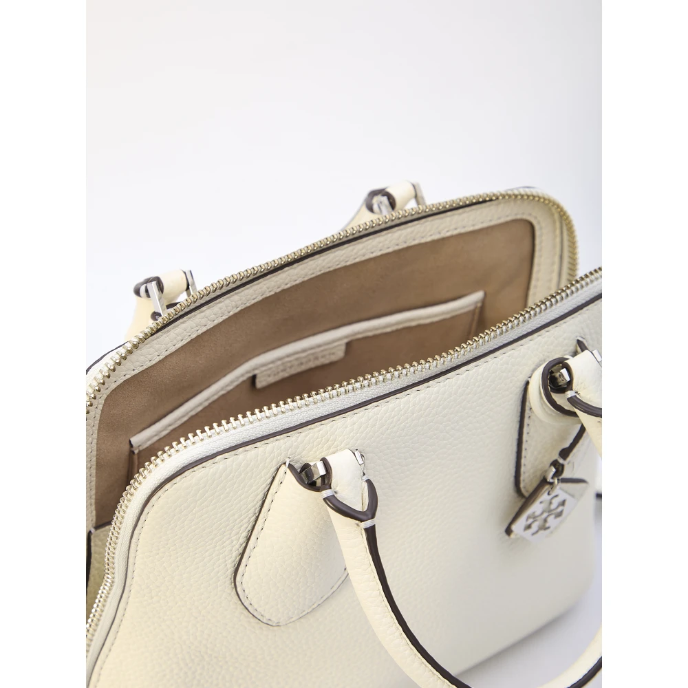 TORY BURCH Witte Korrelige Leren Mini Swing Tas White Dames