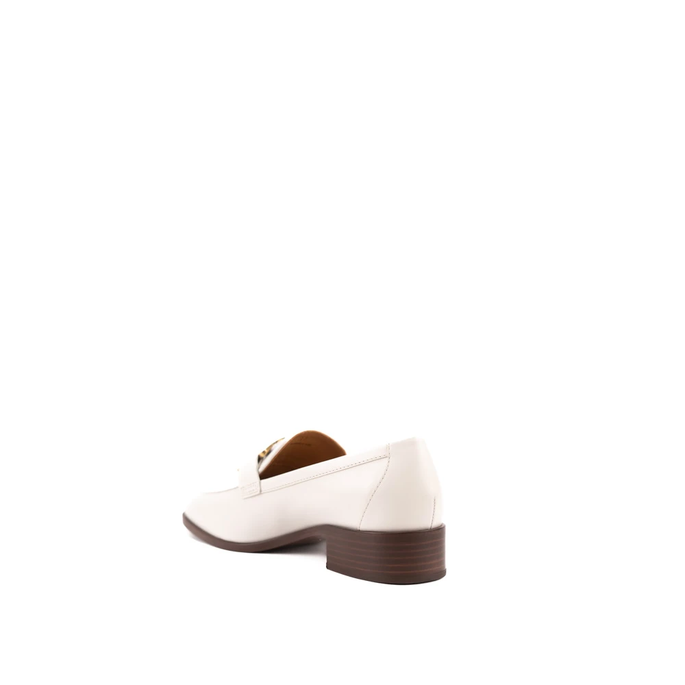 TOD'S Dames leren platte schoenen White Dames