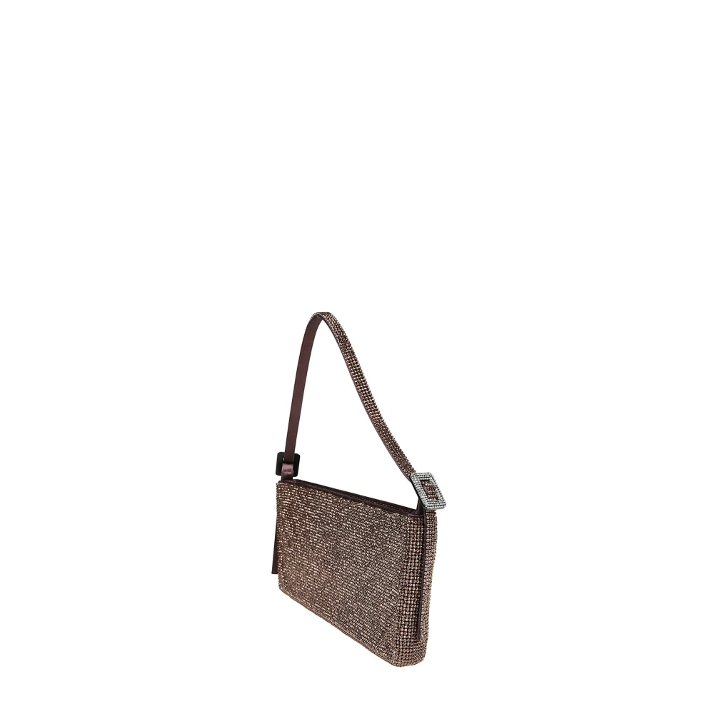 Benedetta Bruzziches Luxe zijden satijnen handtas Brown Dames