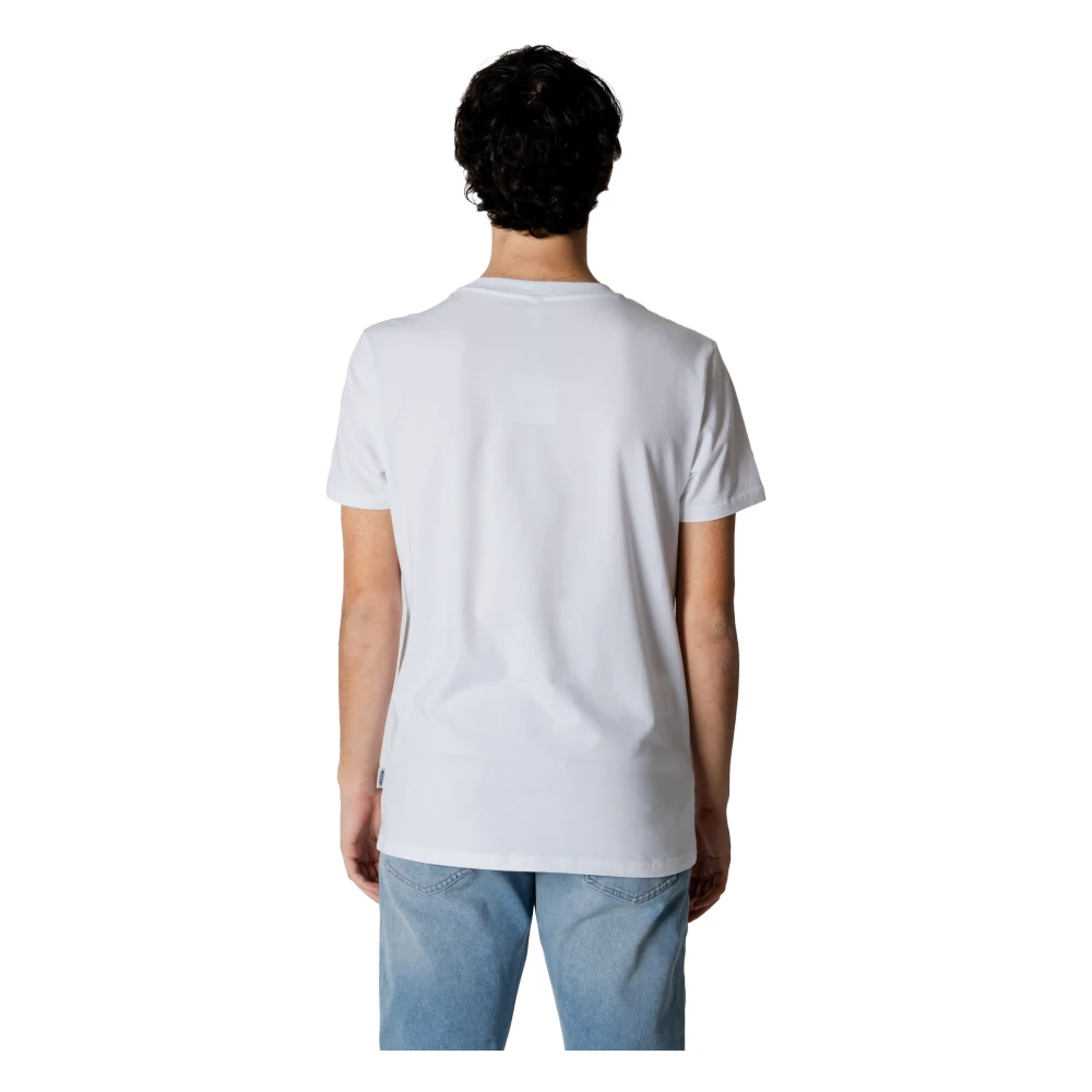 Moschino Wit Bedrukt Poloshirt White Heren