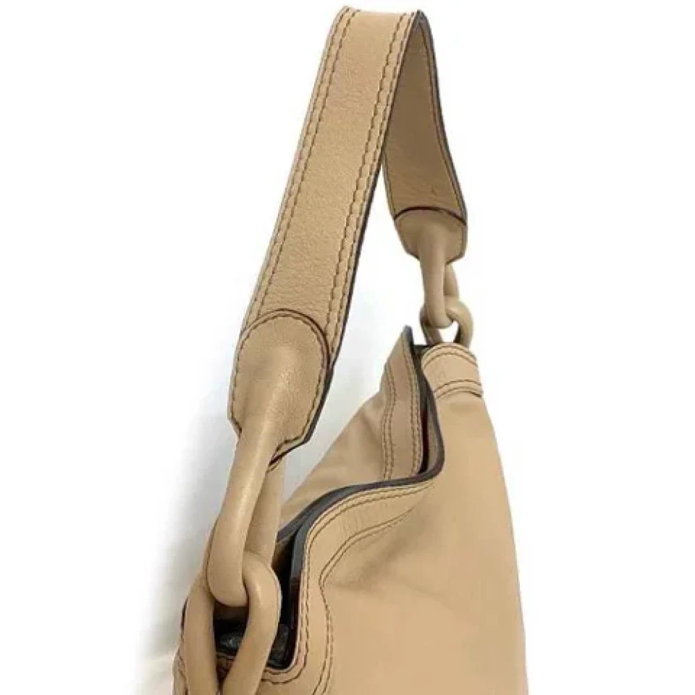 Loewe Pre-owned Leather shoulder-bags Beige Dames