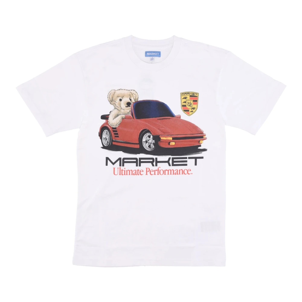 Market Bear Tee Wit T-shirt White Heren