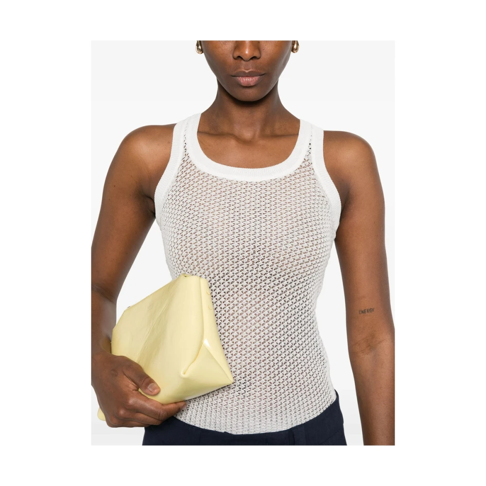 Marella Witte Mouwloze Top Emily R. White Dames